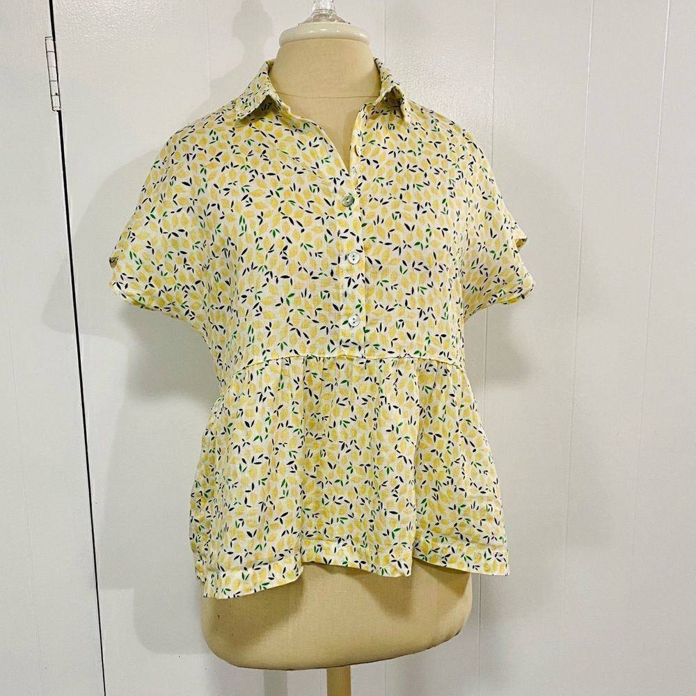 Cynthia Rowley | Lemon Print Top - Picture 11 of 14